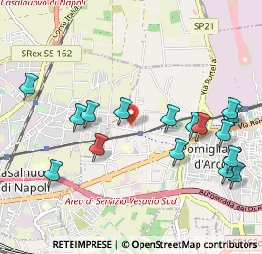 Mappa Via Messina, 80038 Pomigliano d'Arco NA, Italia (1.21313)