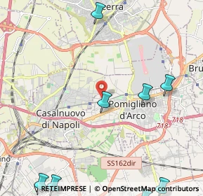 Mappa Via Messina, 80038 Pomigliano d'Arco NA, Italia (3.69727)