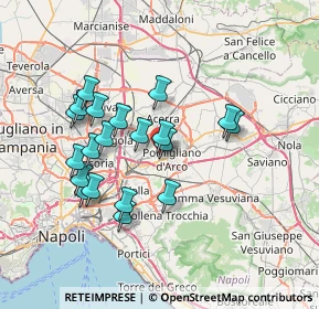 Mappa Via Messina, 80038 Pomigliano d'Arco NA, Italia (6.978)