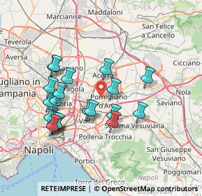 Mappa Via Messina, 80038 Pomigliano d'Arco NA, Italia (7.3965)