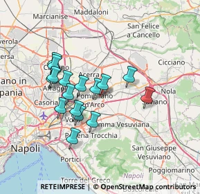 Mappa Via Cagliari, 80038 Pomigliano d'Arco NA, Italia (6.36063)