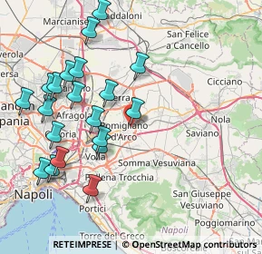 Mappa Via Cagliari, 80038 Pomigliano d'Arco NA, Italia (9.341)