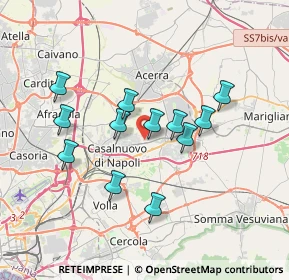 Mappa Via Avellino, 80038 Pomigliano d'Arco NA, Italia (3.32083)