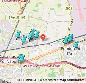 Mappa Via Avellino, 80038 Pomigliano d'Arco NA, Italia (1.07667)