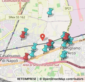 Mappa Via Avellino, 80038 Pomigliano d'Arco NA, Italia (1.007)