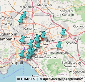 Mappa Via Avellino, 80038 Pomigliano d'Arco NA, Italia (7.27625)