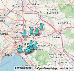 Mappa Via Lecce, 80038 Pomigliano d'Arco NA, Italia (7.42385)