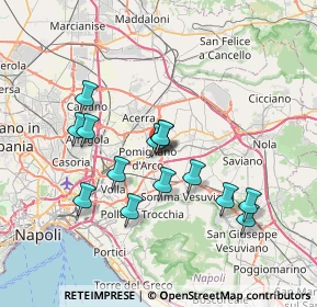 Mappa Via Lecce, 80038 Pomigliano d'Arco NA, Italia (6.95071)