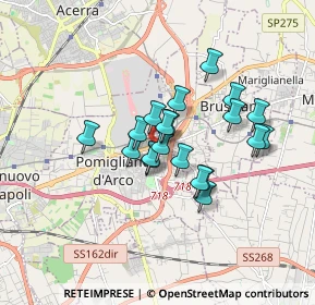 Mappa Via Lecce, 80038 Pomigliano d'Arco NA, Italia (1.3575)