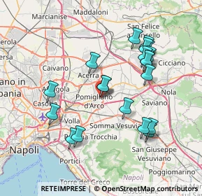 Mappa Via Foggia, 80038 Pomigliano d'Arco NA, Italia (7.8275)