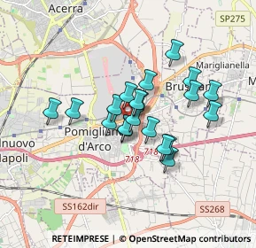 Mappa Via Foggia, 80038 Pomigliano d'Arco NA, Italia (1.3775)
