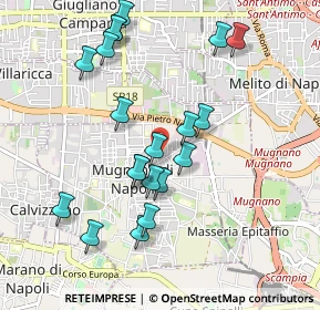 Mappa Via G. Gentile, 80018 Mugnano di Napoli NA, Italia (1.0315)