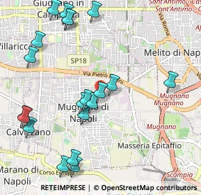 Mappa Via G. Gentile, 80018 Mugnano di Napoli NA, Italia (1.298)