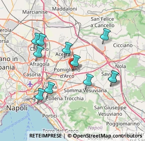 Mappa Via Yitzhak Rabin, 80038 Pomigliano d'Arco NA, Italia (7.70818)