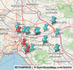 Mappa Via Yitzhak Rabin, 80038 Pomigliano d'Arco NA, Italia (7.2385)