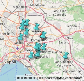 Mappa Via Yitzhak Rabin, 80038 Pomigliano d'Arco NA, Italia (6.68133)