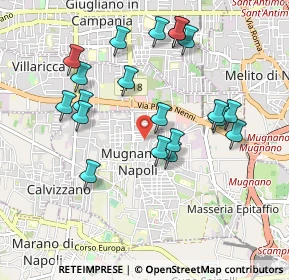 Mappa Via Gioacchino Rossini, 80018 Mugnano di Napoli NA, Italia (1.0185)