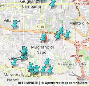 Mappa Via Gioacchino Rossini, 80018 Mugnano di Napoli NA, Italia (1.3545)