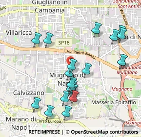 Mappa Via Gioacchino Rossini, 80018 Mugnano di Napoli NA, Italia (1.1195)