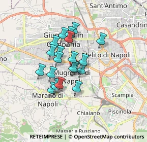 Mappa Via Gioacchino Rossini, 80018 Mugnano di Napoli NA, Italia (1.3065)