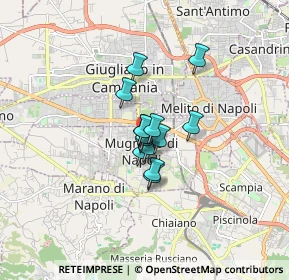 Mappa Via Gioacchino Rossini, 80018 Mugnano di Napoli NA, Italia (0.91714)