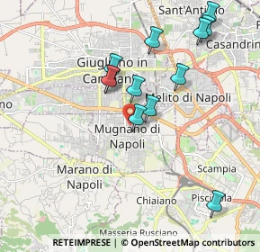 Mappa Via Gioacchino Rossini, 80018 Mugnano di Napoli NA, Italia (2.03667)