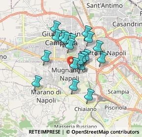 Mappa Via Gioacchino Rossini, 80018 Mugnano di Napoli NA, Italia (1.36368)