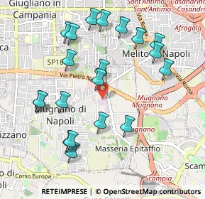 Mappa Via Metropolitana, 80018 Mugnano di Napoli NA, Italia (1.135)