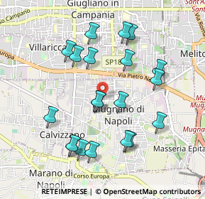 Mappa Via Bernardo Cavallino, 80018 Mugnano di Napoli NA, Italia (1.0225)