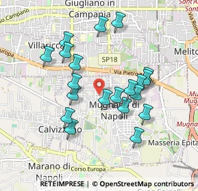 Mappa Via Bernardo Cavallino, 80018 Mugnano di Napoli NA, Italia (0.9025)