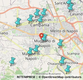 Mappa Via Bernardo Cavallino, 80018 Mugnano di Napoli NA, Italia (2.63857)