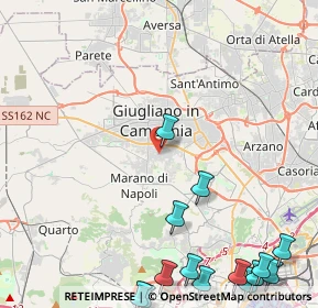 Mappa Via Bernardo Cavallino, 80018 Mugnano di Napoli NA, Italia (7.28867)