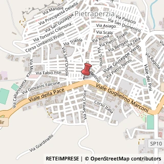 Mappa Via Stefano di Blasi, 101, 94016 Pietraperzia, Enna (Sicilia)