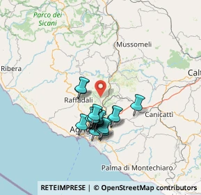 Mappa Via Salto D'Angiò, 92021 Aragona AG, Italia (12.2175)