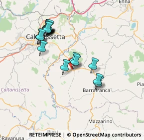 Mappa Via Santa Croce, 94016 Pietraperzia EN, Italia (8.3805)