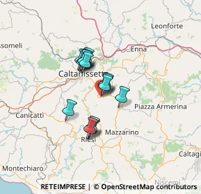 Mappa SS191, 94016 Pietraperzia EN, Italia (9.956)