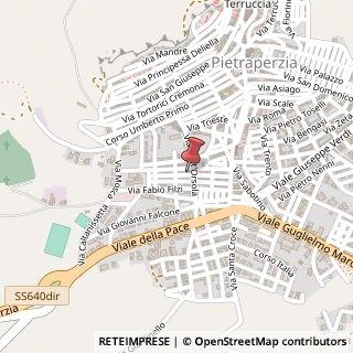 Mappa Via Cesare Battisti, n 62, 94016 Pietraperzia, Enna (Sicilia)
