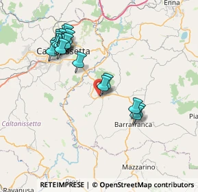 Mappa Via Cesare Battisti, 94016 Pietraperzia EN, Italia (8.7885)