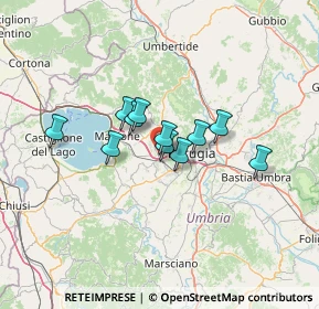 Mappa Via V. Caldarelli, 06073 Corciano PG, Italia (9.17091)