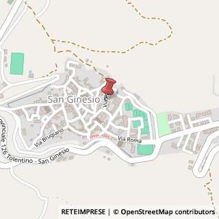 Mappa Via Piave,  12, 62026 San Ginesio, Macerata (Marche)