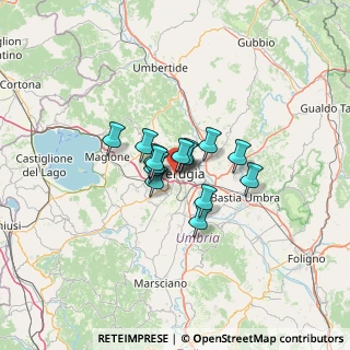 Mappa Via dell'Angora, 06124 Perugia PG, Italia (7.36333)