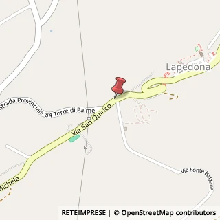 Mappa Via S. Quirico, 1, 63823 Lapedona FM, Italia, 63823 Lapedona, Fermo (Marche)