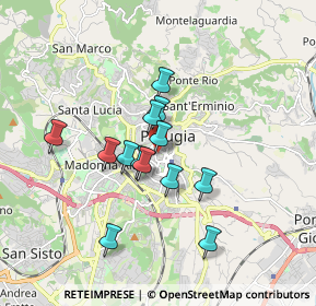 Mappa Via del Curato, 06121 Perugia PG, Italia (1.41692)