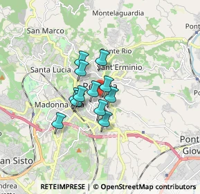 Mappa Via Prospero Podiani, 06121 Perugia PG, Italia (1.06583)