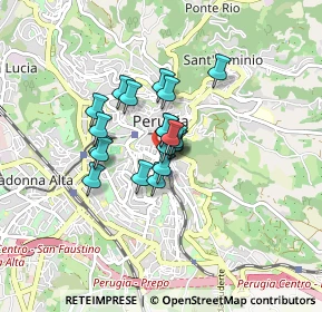 Mappa Via Prospero Podiani, 06121 Perugia PG, Italia (0.526)
