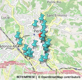 Mappa Via Prospero Podiani, 06121 Perugia PG, Italia (0.728)