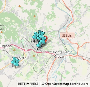 Mappa Strada di Valiano, 06126 Perugia PG, Italia (2.25167)