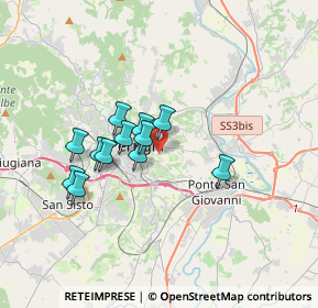 Mappa Strada di Valiano, 06126 Perugia PG, Italia (2.81)