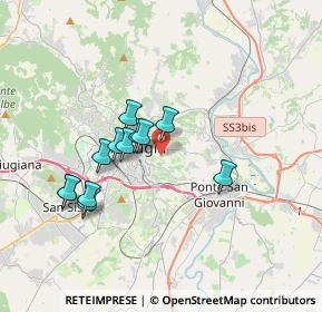 Mappa Strada di Valiano, 06126 Perugia PG, Italia (3.15333)