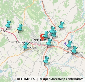 Mappa Strada di Valiano, 06126 Perugia PG, Italia (7.57)